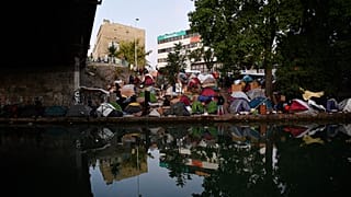 Das Camp in Aubervilliers vor der Räumung