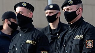 Белорусский ОМОН на улицах Минска. 15 июля
