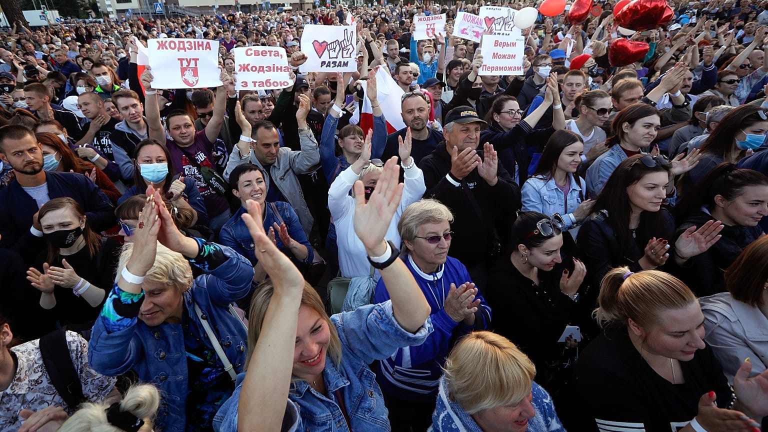 Митинг в поддержку Светланы Тихановской.