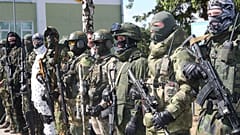 Построение в воинской части в Марьиной Горке во время визита президента Александра Лукашенко