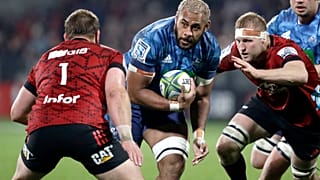 Lors d'un match du Super Rugby Aotearoa en Nouvelle Zélande le 11 juillet