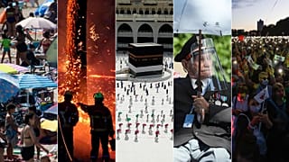 A combination of images featuring this week's news stories   