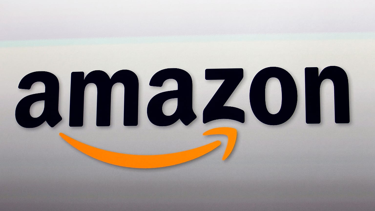 The Amazon logo in Santa Monica, Calif. 