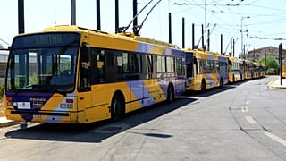 Public Transport in downtown Athens