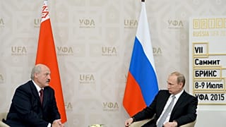 Belarus Cumhurbaşkanı Aleksandr Lukaşenko ve Rusya Devlet Başkanı Vladimir Putin