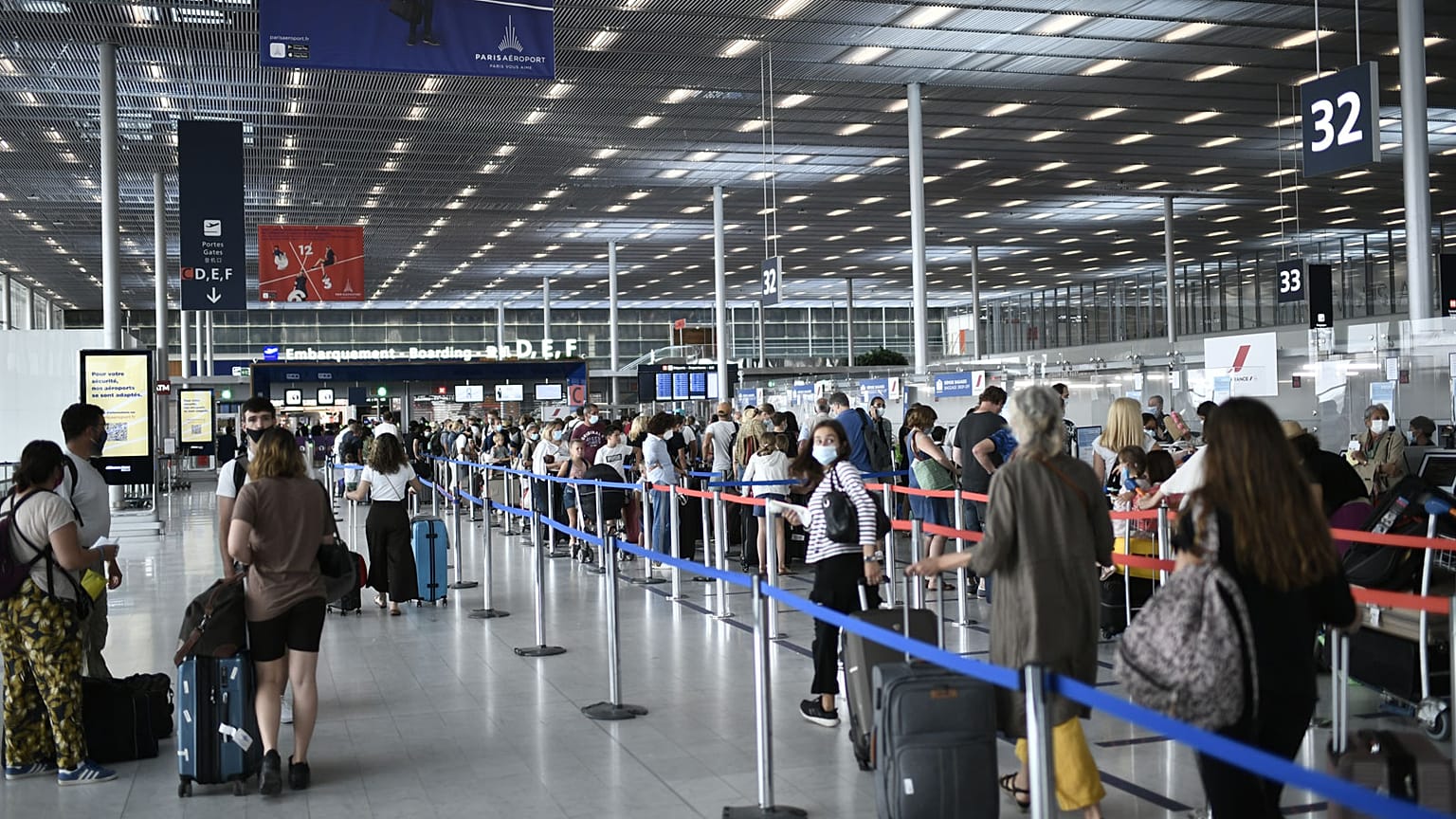 L'aéroport d'Orly en région parisienne, le 1er août 2020