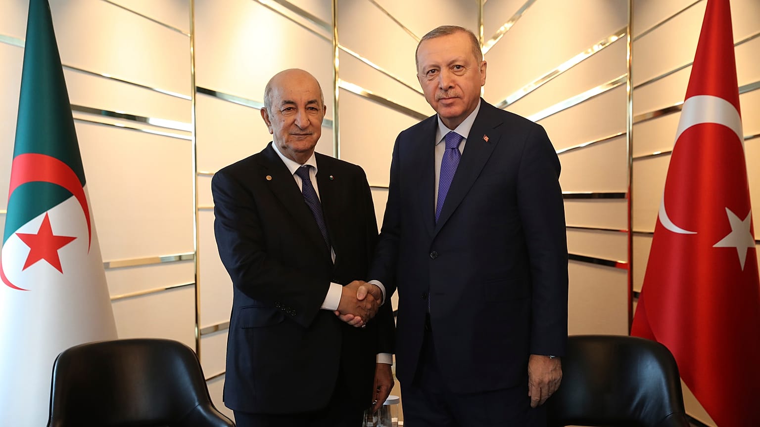 Cezayir Cumhurbaşkanı Abdülmecid Tebbun // Cumhurbaşkanı Recep Tayyip Erdoğan