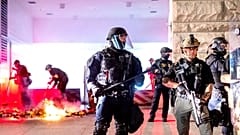 Les forces de l'ordre déployées à Portland, le 2 août 2020, États-Unis