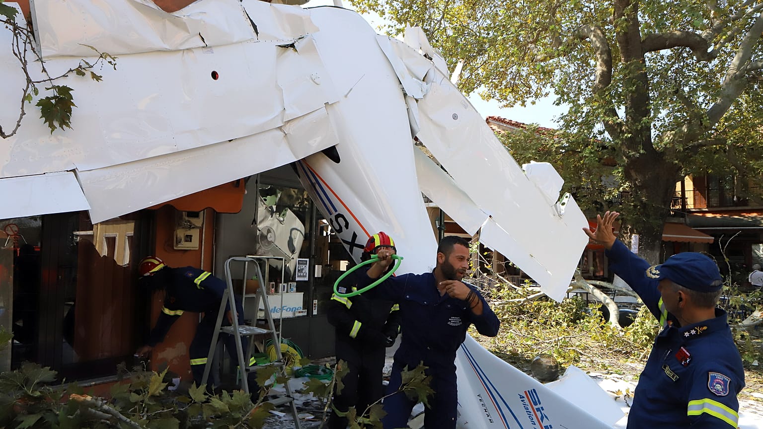 Πτώση αεροσκάφους στην Πρώτη Σερρών
