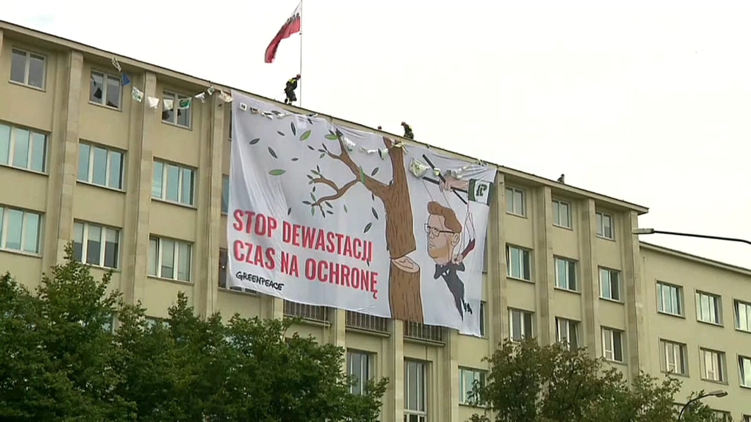 The demonstration was ended by authorities after three hours.