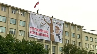 The demonstration was ended by authorities after three hours.