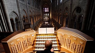Philippe Lefebvre à l'orgue de Notre-Dame en 2013