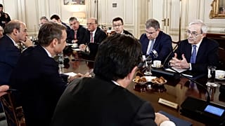 O πρόεδρος της επιτροπής για το Σχέδιο Ανάπτυξης για την Ελληνική Οικονομία καθηγητής Χριστόφορος Πισσαρίδης