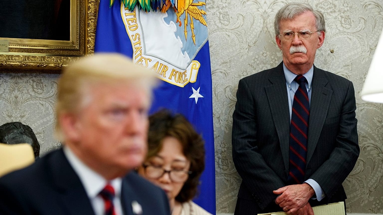 John Bolton and Donald trump
