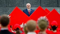 FILE In this file photo taken on Friday, July 3, 2020, Belarus President Alexander Lukashenko looks on during Independence Day celebrations, in Minsk, Belarus.