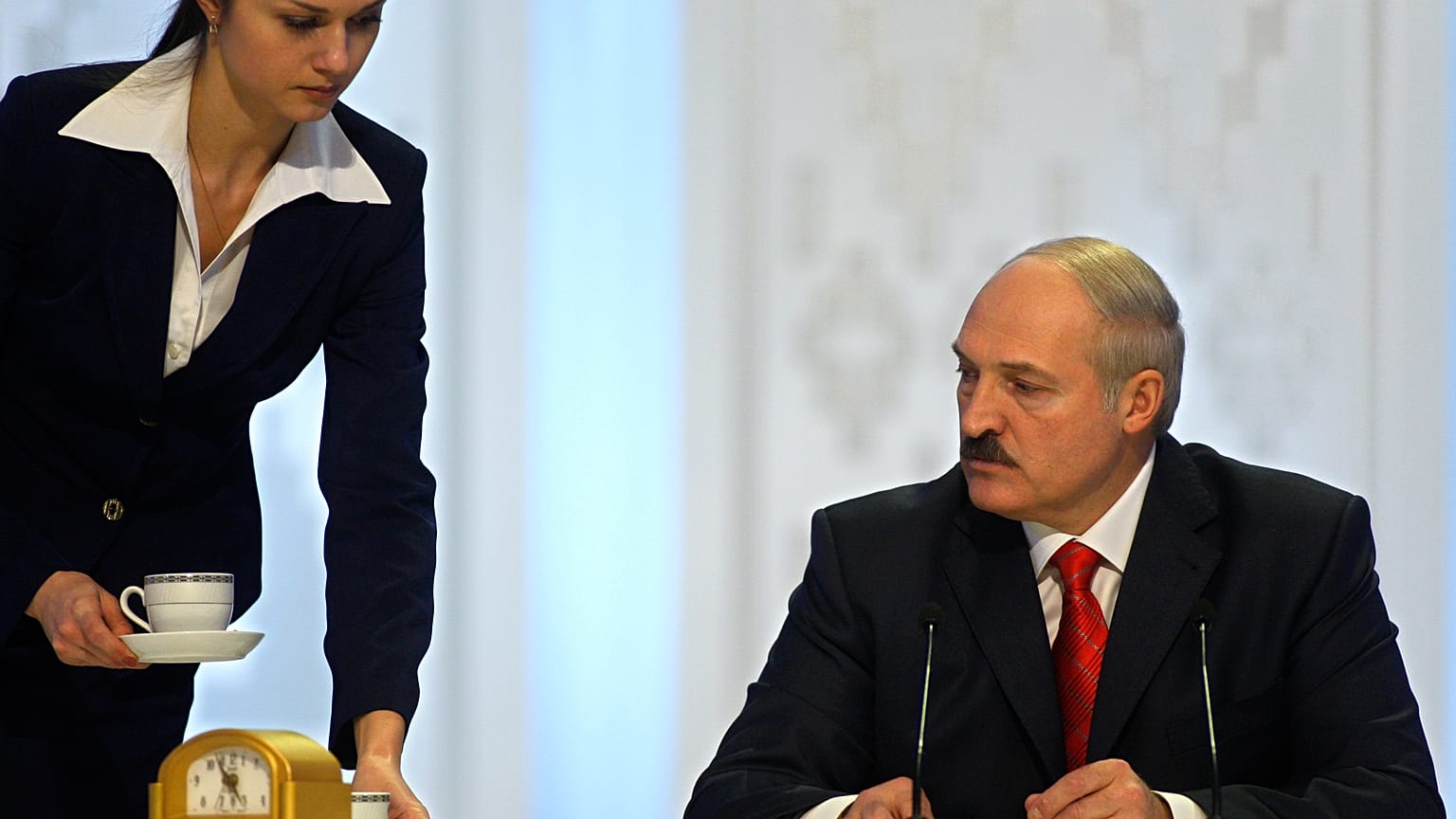FILE: Alexander Lukashenko in the capital, Minsk, Dec. 20, 2010.
