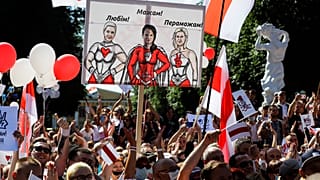 Tres mujeres desafían al poder de Lukashenko en Bielorrusia