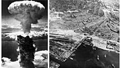 Atomic Bomb Smoke Over Nagasaki