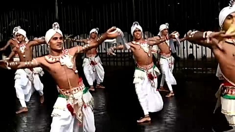 Buddhist festival held without spectators in Sri Lanka