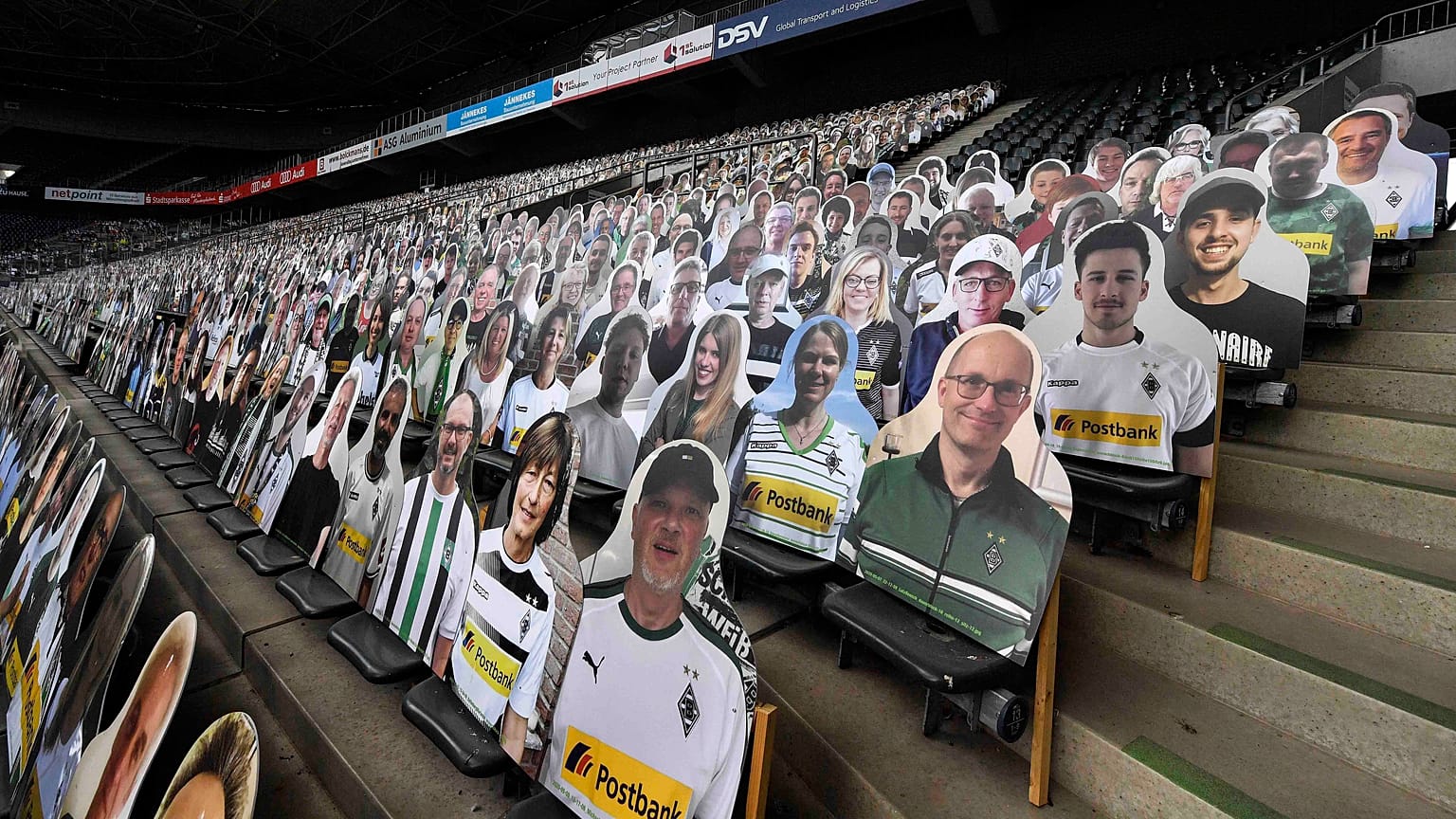 All Bundesliga matches took place behind closed doors because of the COVID-19 pandemic.