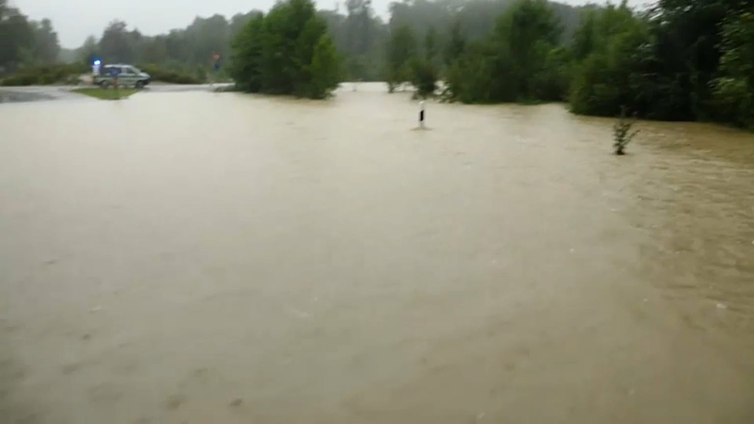 Unwetter in Bayern, Slowenien und Kroatien