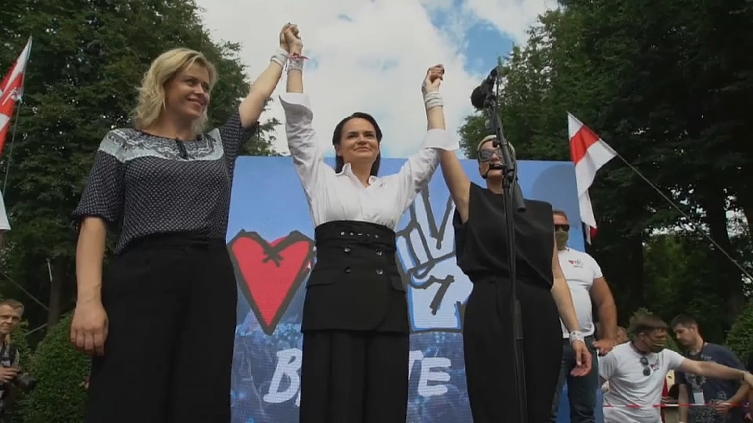 Oppositionskandidatin Swetlana Tichanowskaja