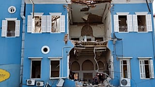 Zerstörte Stadt Beirut