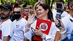 Svetlana Tikhanovskaya rally