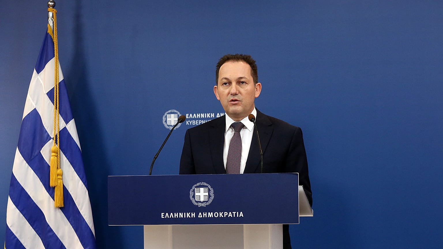 Ο κυβερνητικός εκπρόσωπος της Ελλάδας Στέλιος Πέτσας