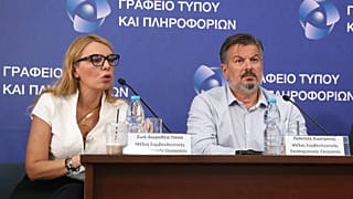 Η Δρ. Ζωή-Πανά και ο Δρ.Λεόντιος Κωστρίκης μέλη της επιστημονικής ομάδας Κύπρου
