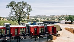The shipping container hotel in Paso Robles, California US.