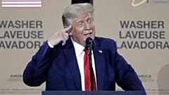 President Donald Trump speaks during an event in Clyde, Ohio.