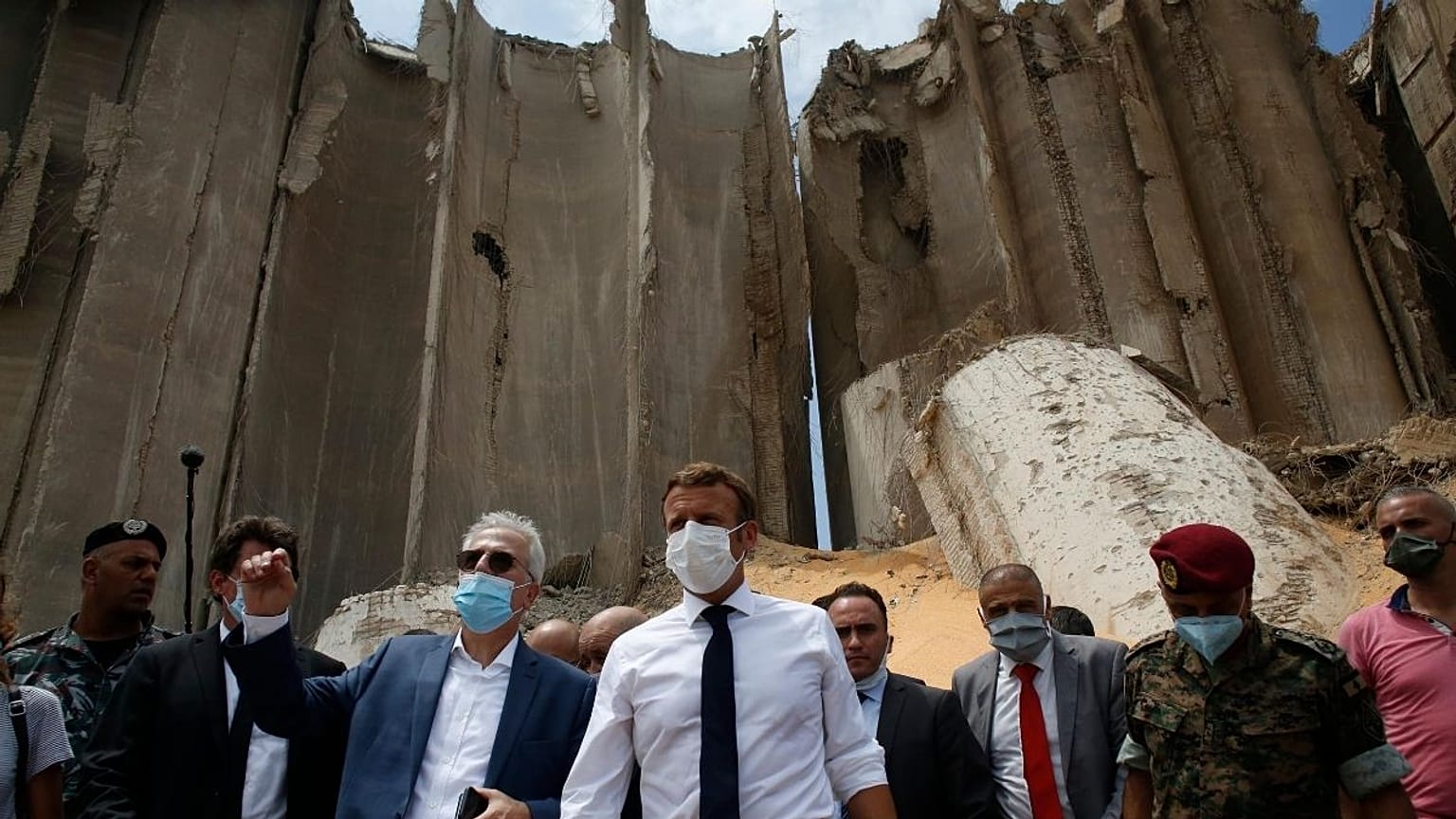 امانوئل ماکرون در لبنان