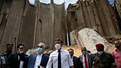 امانوئل ماکرون در لبنان