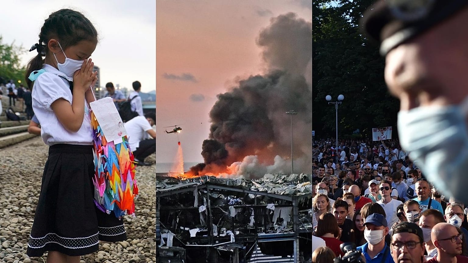 A combination of images featuring this week’s news stories
