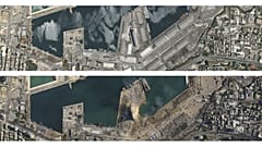 Le port de Beyrouth, le 31 mai et le 5 août 2020 