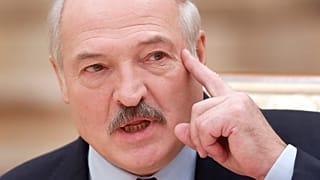 Lukashenko durante una conferencia de prensa en Minsk
