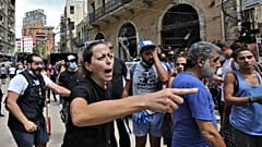 Kormányellenes tüntetés augusztus 6-án Bejrútban