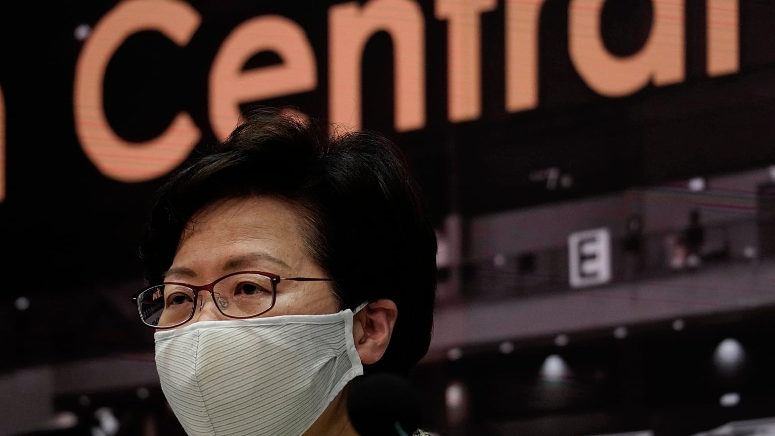 Carrie Lam is the pro-China leader of Hong Kong. 