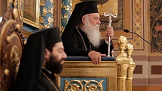 Ο Αρχιεπίσκοπος Αθηνών Ιερώνυμος