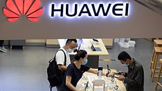 Pekin'de bir Huawei mağazası