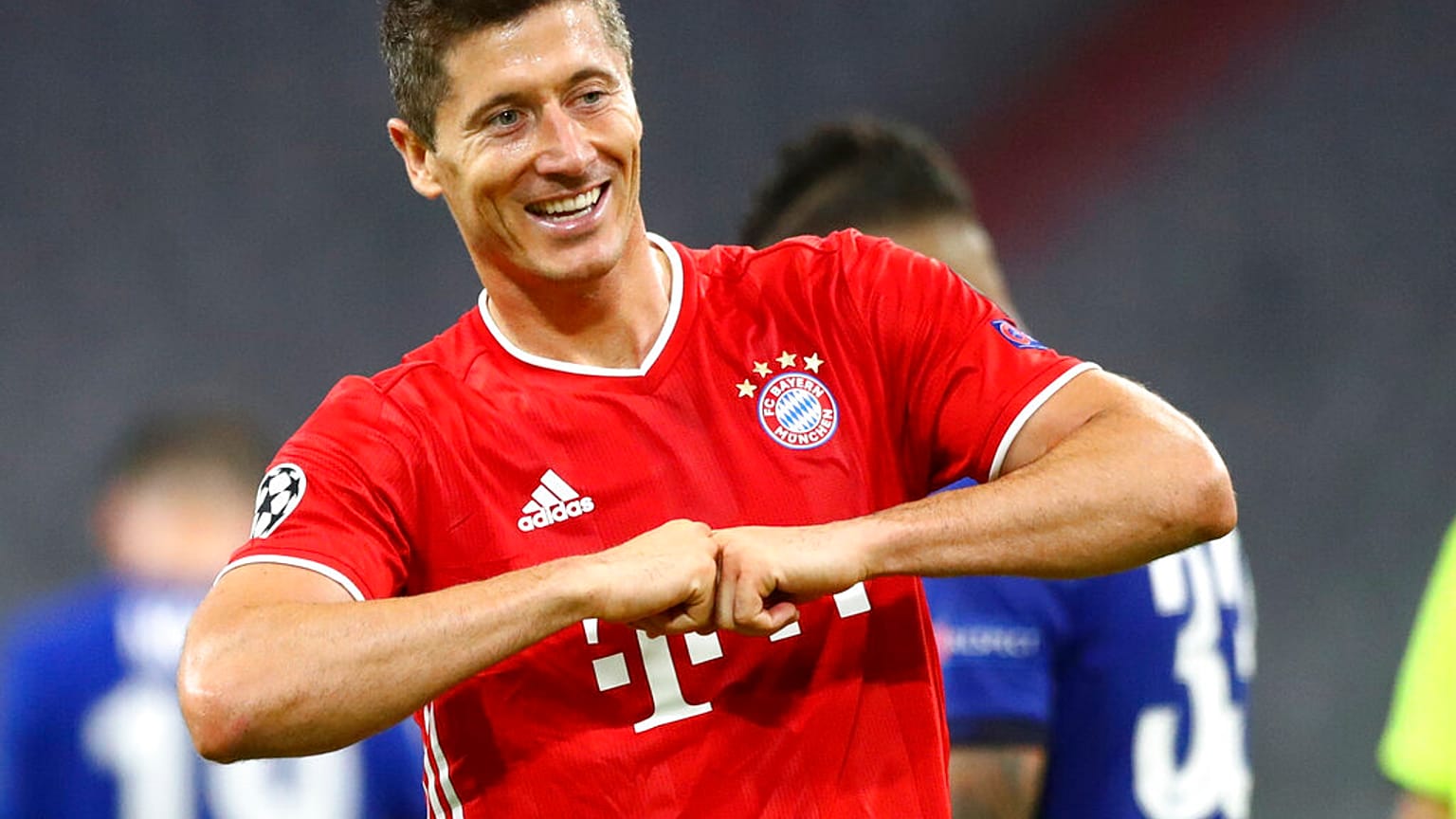 Robert Lewandowski am Samstag in München