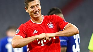 Robert Lewandowski am Samstag in München