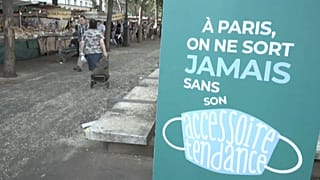 Paris on Saturday made face masks compulsory outdoors