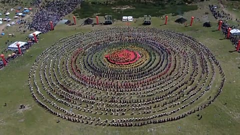 Tanzrekord in Tibet