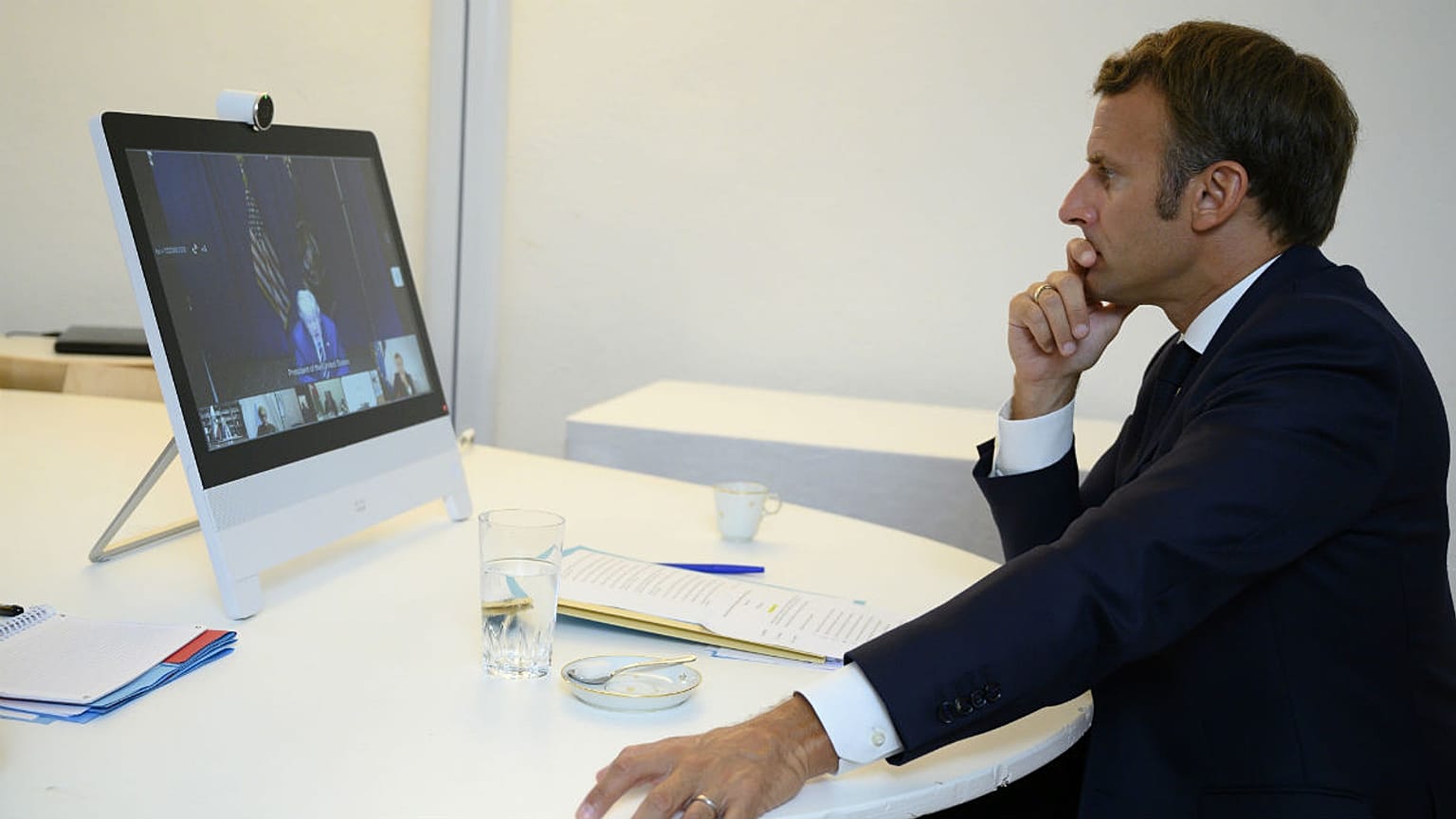 French President Emmanuel Macron's organized an international conference on Sunday aiming at bringing donors