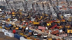 Imagen del puerto de Beirut