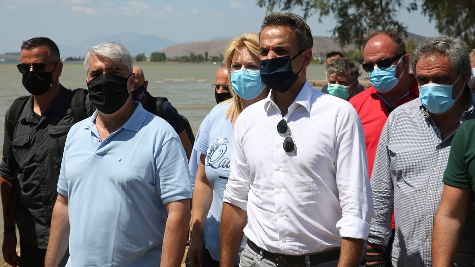 Στην Εύβοια ο πρωθυπουργός Κυριάκος Μητσοτάκης
