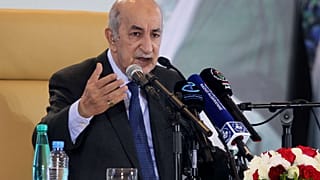 الرئيس الجزائري عبد المجيد تبون ، العاصمة الجزائر، في 13 ديسمبر 2019. 
