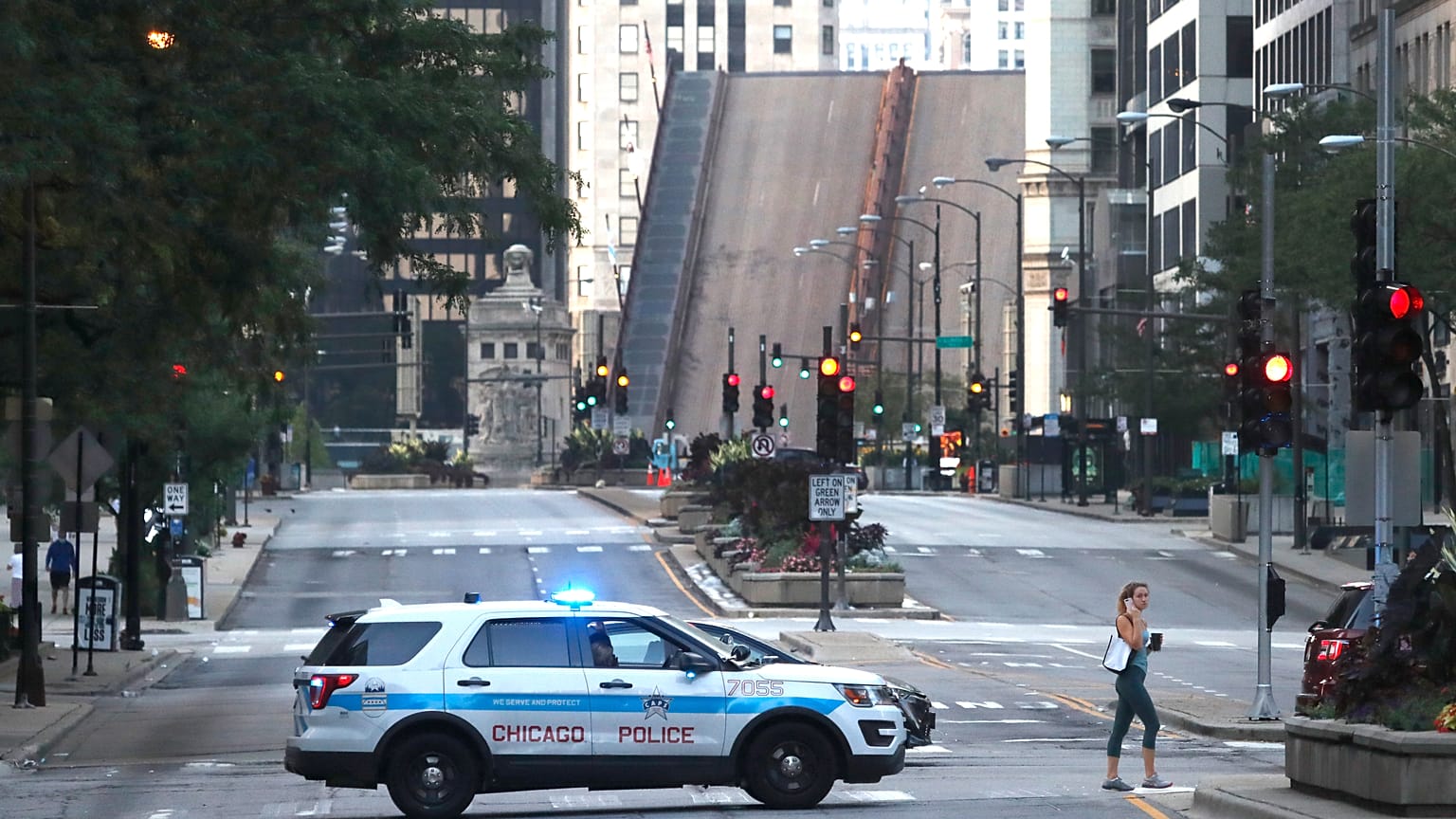 Chicago'da merkezi bölge polis tarafından kapatıldı